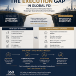 Explore the execution gap in global FDI and discover why investment attraction alone is no longer enough. Learn how execution ecosystems, commercialization, and localization are shaping the future of economic development in the UAE and beyond.