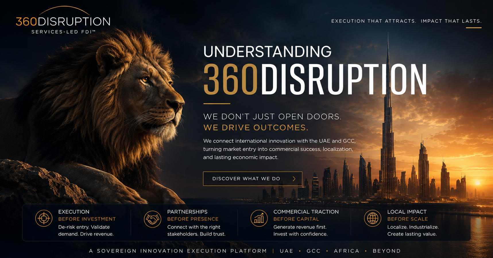 360DISRUPTION™ The Opportunity Activation Ecosystem™ Connecting Global Innovation, Industrialization, and Economic Impact.